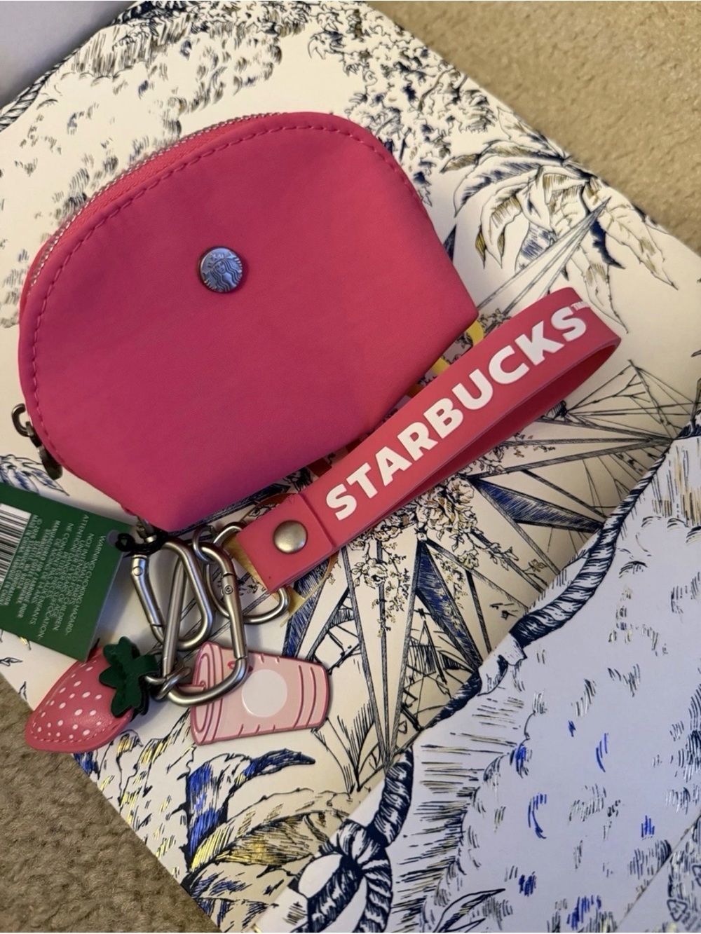Starbucks Pink Mini Pouch Key